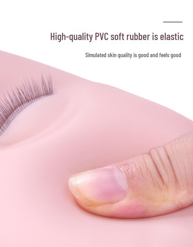 Μανεκέν Πρακτικής Βλεφαρίδων Τριών Στρώσεων με Αντικαταστάσιμα Βλέφαρα για Εκπαίδευση Επέκτασης Βλεφαρίδων.