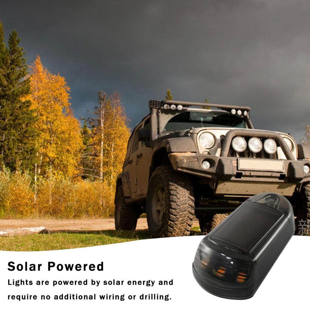 Solar Cab Lights for Trucks, Truck Cabites, Solar Cabites Cordless Truck Roof Lights, Cab