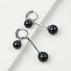 Elegant Tassel Earrings: Retro Black Ball Design, Versatile & Trendy for Women