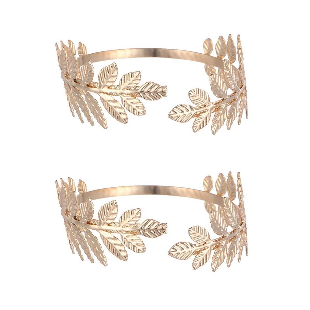 Baroque Arm Chain Wrap for Women Girls Arm Cuffs Open Bangle Leaf Armlet for Teen Girls Open Arm Cuffs Jewelry