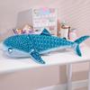 Soft Blue Big Shark Doll Plush Toy Aquarium Beluga Doll Child Soothing Rag Doll