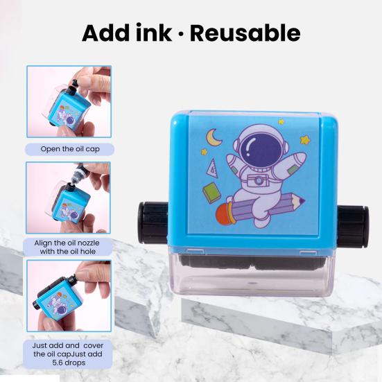 Math Roller Stamp Addition Subtraction Multiplication Division Randomized Generator Math Practice Tool for Kids Homework Classroom Use