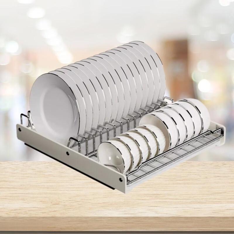 Built-in Kitchen Pull-Out Dish Drainer Rack