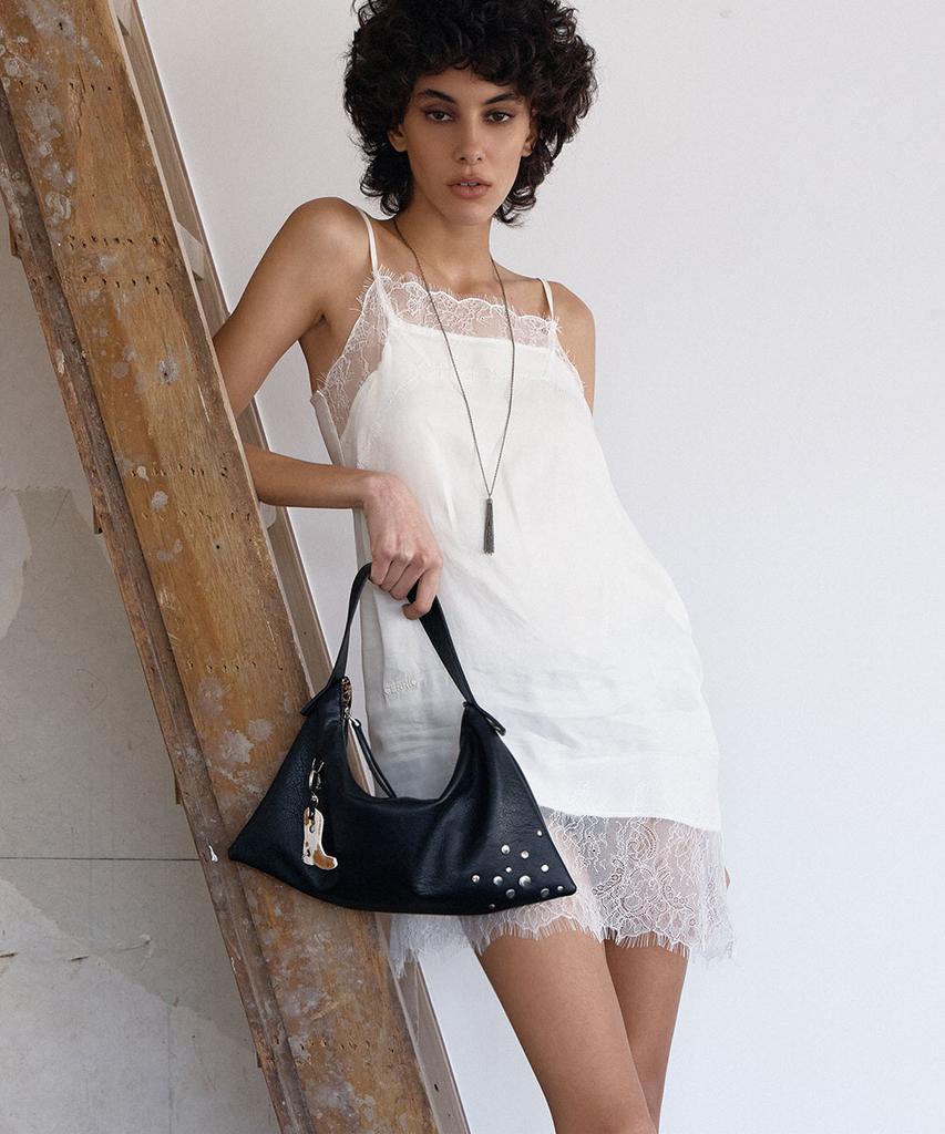 Sand Museum Rora Hobo Bag Mini [Black]