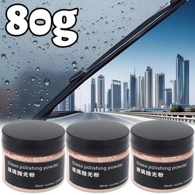 Car Glass Polishing Powder Auto Rearview Mirror Lens Windshield Degreasing Film Cleaning Powder Glass Scratches Removal Polishes