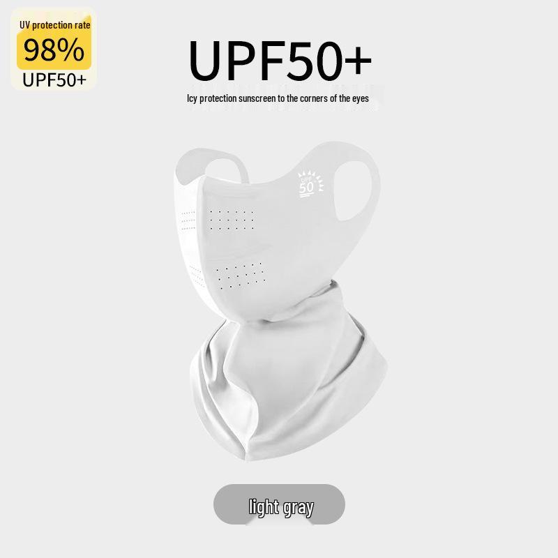 Ice Silk Women's Sunscreen Mask: UV Protection, Breathable, Stylish Design, Protects Eye Corners, 2024 Edition