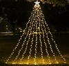 Christmas Decorations Outdoor Star String Lights 349 LED 8 Modes with Topper Star Christmas Tree Lights for House Yard