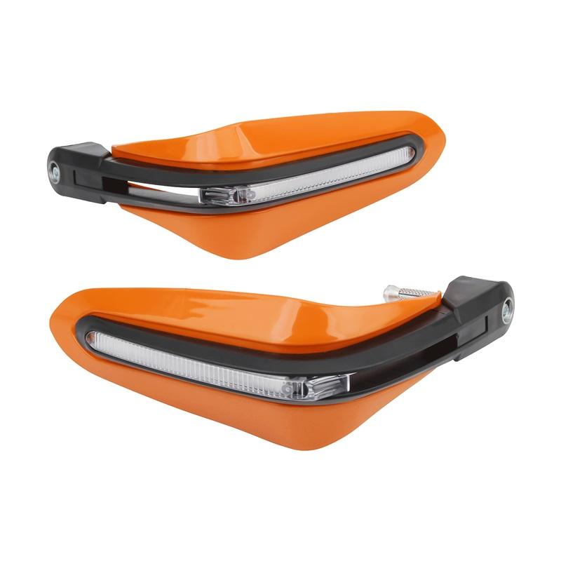Motorcycle Hand Guard LED Turn Signal Lights Handguard Covers For Most Diameter Handlebar ATV Enduro Motocross Scooters Moped