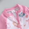 Badeanzug-Set für Baby-Mädchen, Muschel-Print, langärmliger Rashguard-Badeanzug, breite Krempe, Sonnenhut, Strandbekleidung für Kleinkinder