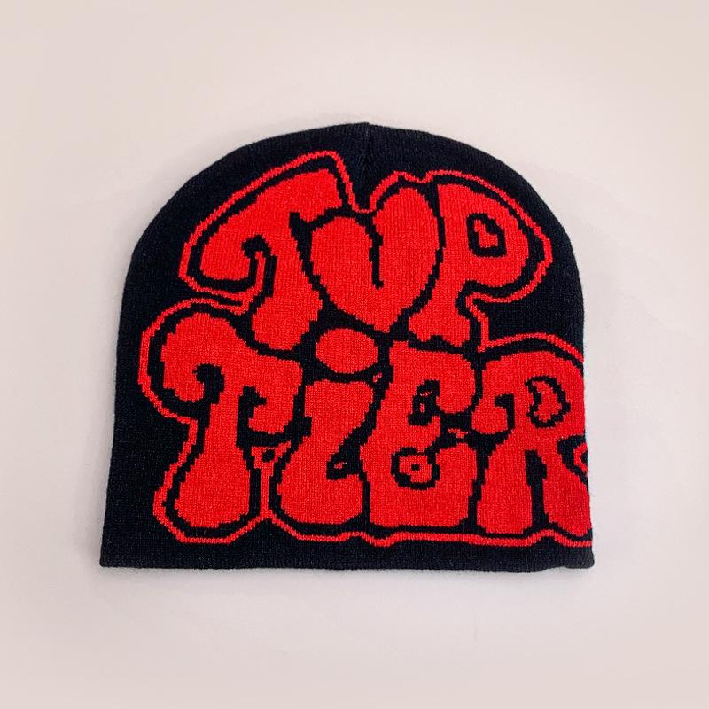 Love Letter Jacquard Knitted Hat For Men And Women Warm Street Hip Hop Pullover Hat