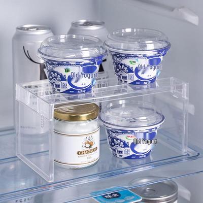Rack Organizador de Cozinha Transparente em Camadas para Frascos de Condimentos