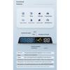 H500G GPS HUD Head Up Display Smart Digital Alarm Reminder Meter Plug And Start Stop With Car Functionality