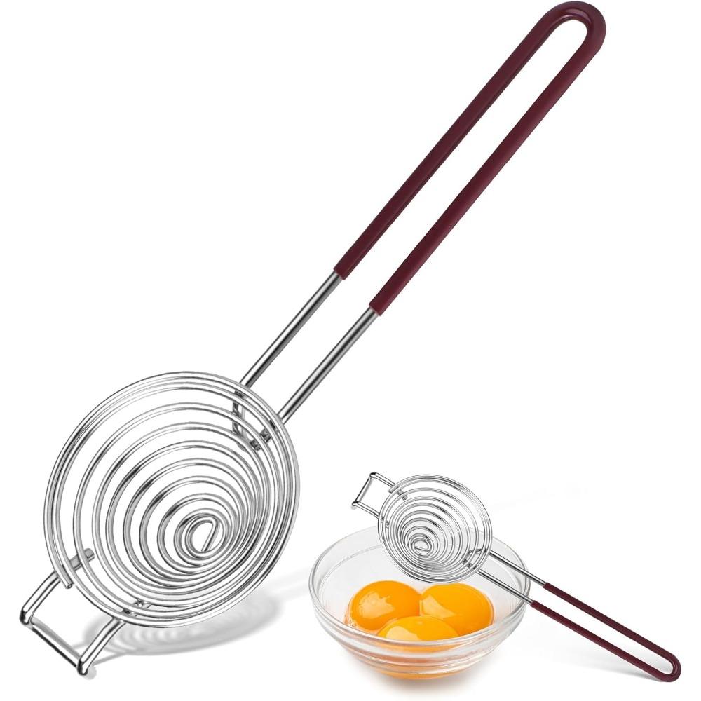 Separatore di Uova Separatore Tuorlo Albume Acciaio Inossidabile Filtro Setaccio Tuorlo Albume Divisorio Uova Utensile da Cucina per Cuocere Torte