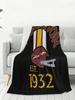 Washington Pro Football Helmet 1932 Apparel Washington Commanders Blankets Flannel Throw Blanket Sofa Throws Bedspread