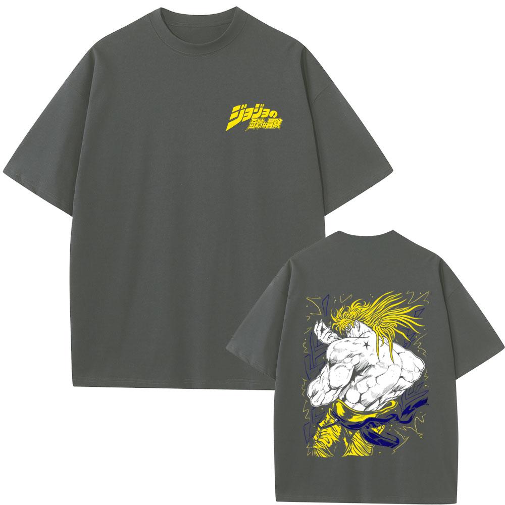 Anime Jojos Bizarre Adventure Dio Brando Graphic Tshirt Unisex Women Fashion Unisexga Oversized T Shirt Funny Japanese Streetwear