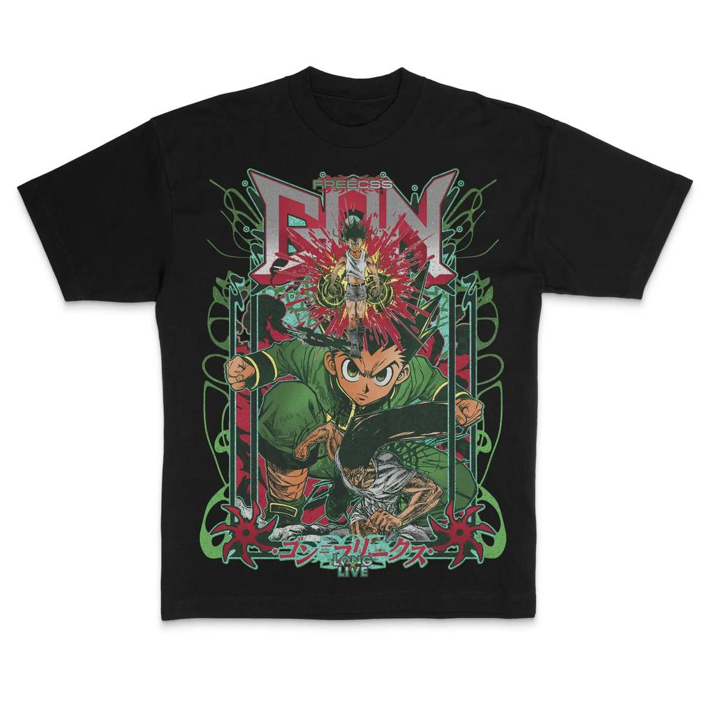 Anime HUNTERHUNTER Shizuku Murasaki Graphic TShirt 100Cotton Oversized Shirt Unisex Y2k Unisex Short Sleeve ONeck High Quality