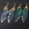 Colorful Butterfly Wing Earrings Unique Fairy Wing Drop Earrings Fashion Insect Jewelry For Women Girls Jewelry Gifts