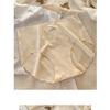Women Mid Waist Seamless Antibacterial Ice Silk Panties With Pure Cotton Crotch