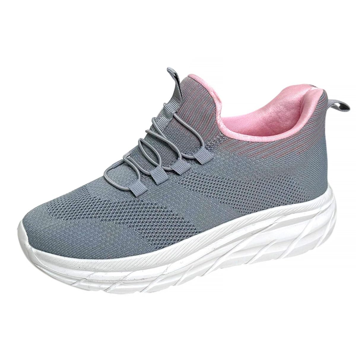 

PAFHL Легко надевать во время ходьбы, бега, медсестра, легко надевать и снимать, размер женские кроссовки, стоя, обувь, слипоны, без рук, сетка, серый