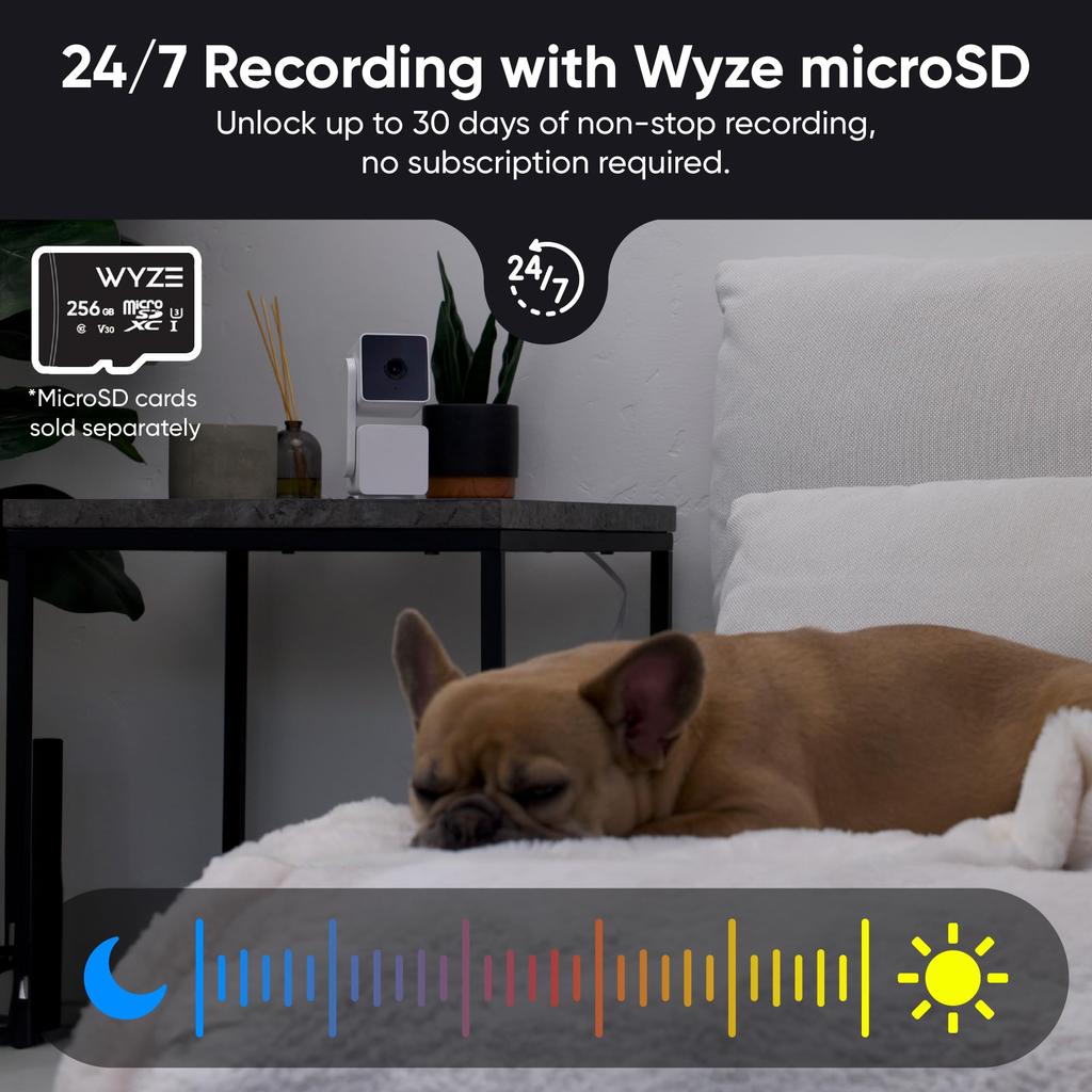 WYZE Cam Pan v3 1080P Full HD Alexa IP65 Smart Home Sicherheitskamera mit Baby Haustier Farbe Nacht Automatik Innen Netzwerk Haustür Drahtlose Heimkamera