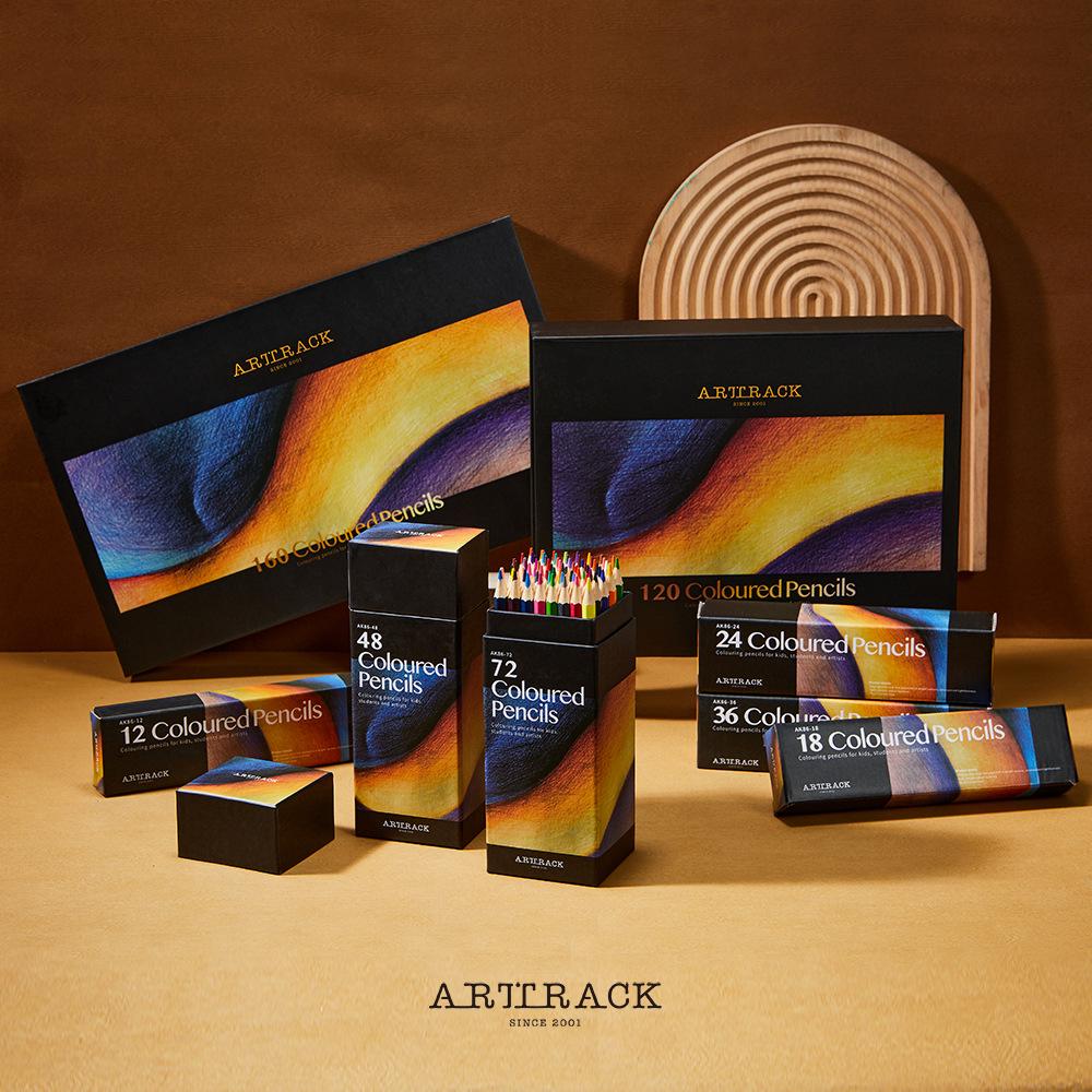 12/48/72 Colored Oil-Based & Water-Soluble Pencils/Markers Set for Drawing & Painting