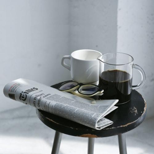 KINTO SCS Coffee Jug, 2-cup Capacity, with Measuring Cup, Heat-resistant Glass, Microwave and Dishwasher Safe, Product Number 27655