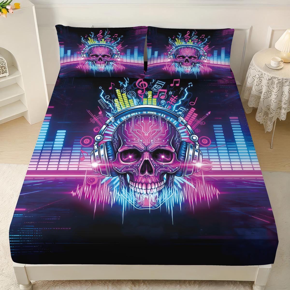 Cyber Elephant Three-Piece Bedding Set: Custom Digital Print, European/American Style Single 90x191