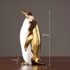 Nordic Golden Ceramic Penguin Crafts Office Desktop Parlor Ornament Home Decoration Animal Statue Gold Figurine Gifts