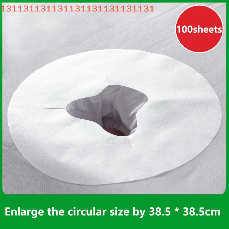 100pcs Disposable Massage Face Rest Cushion Covers Spa Salon Headrest Pillow Cradle Sheets Paper Face Cradle Table Cover