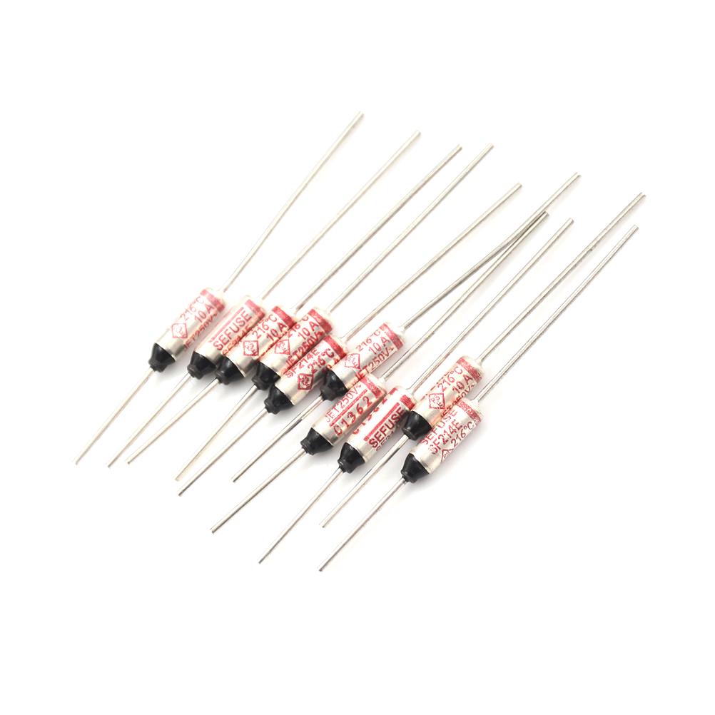 

10Pcs 10A/ 250V 216 Celsius Degree One S Operation Sf214E Sefuse Cutoffs 10pcs
