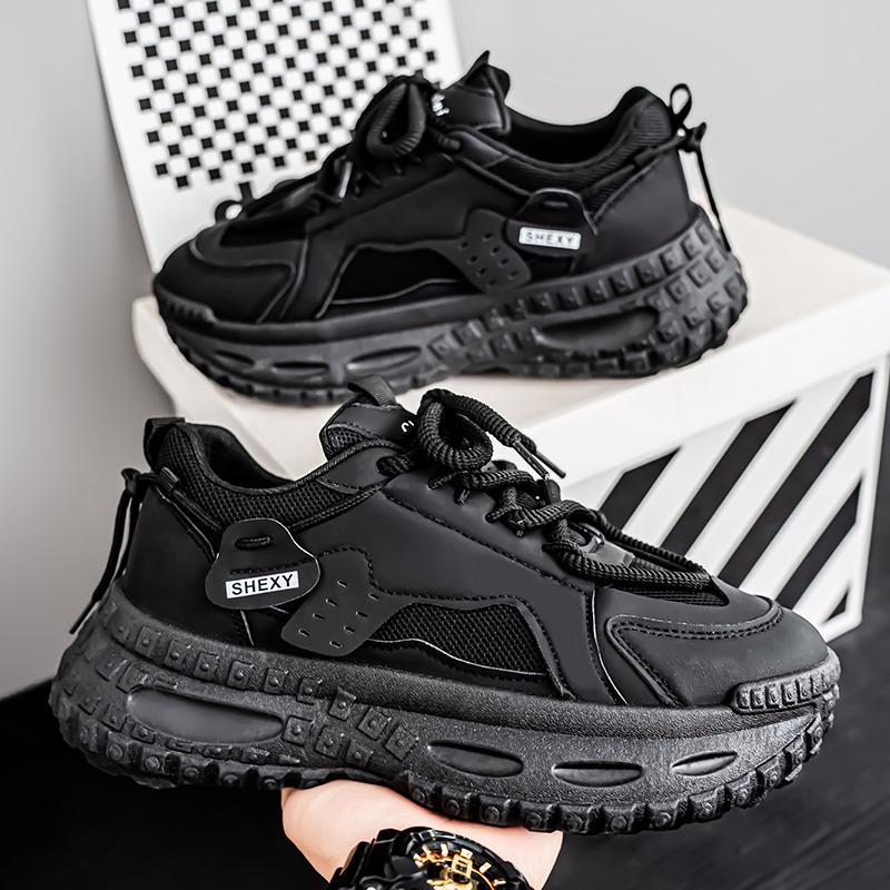 New Fashion Men 's Four Seasons Comfortable Thick Sole Shoes Students BoysTrending Soft Sole Breathable Casual Running Sneakers