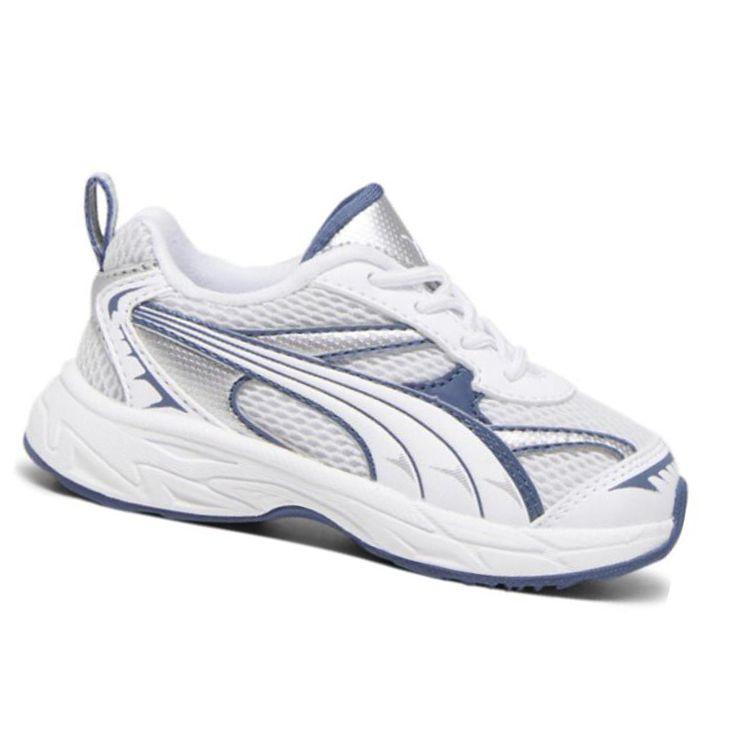 Puma Morphic Little Kid Feather Grey Inky Blue Kids Sneakers 393793-02