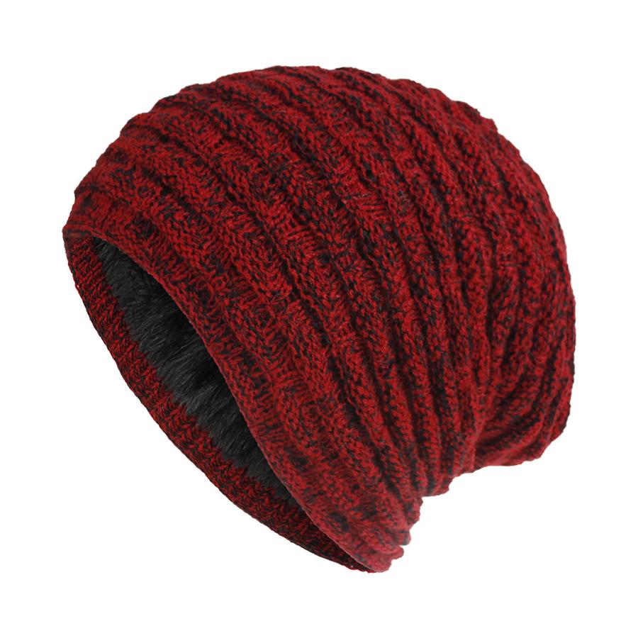 woMen's Winter Autumn New Style Knitted Beanie with Fleece Lining and Earflap Hat