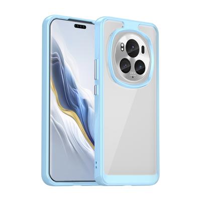 Průhledný PMMA + TPU kryt pro Honor Magic6 Pro Magic6Pro 5G Plná ochrana Nárazník Barevný Měkký Okraj Tvrdý Zadní Kryt