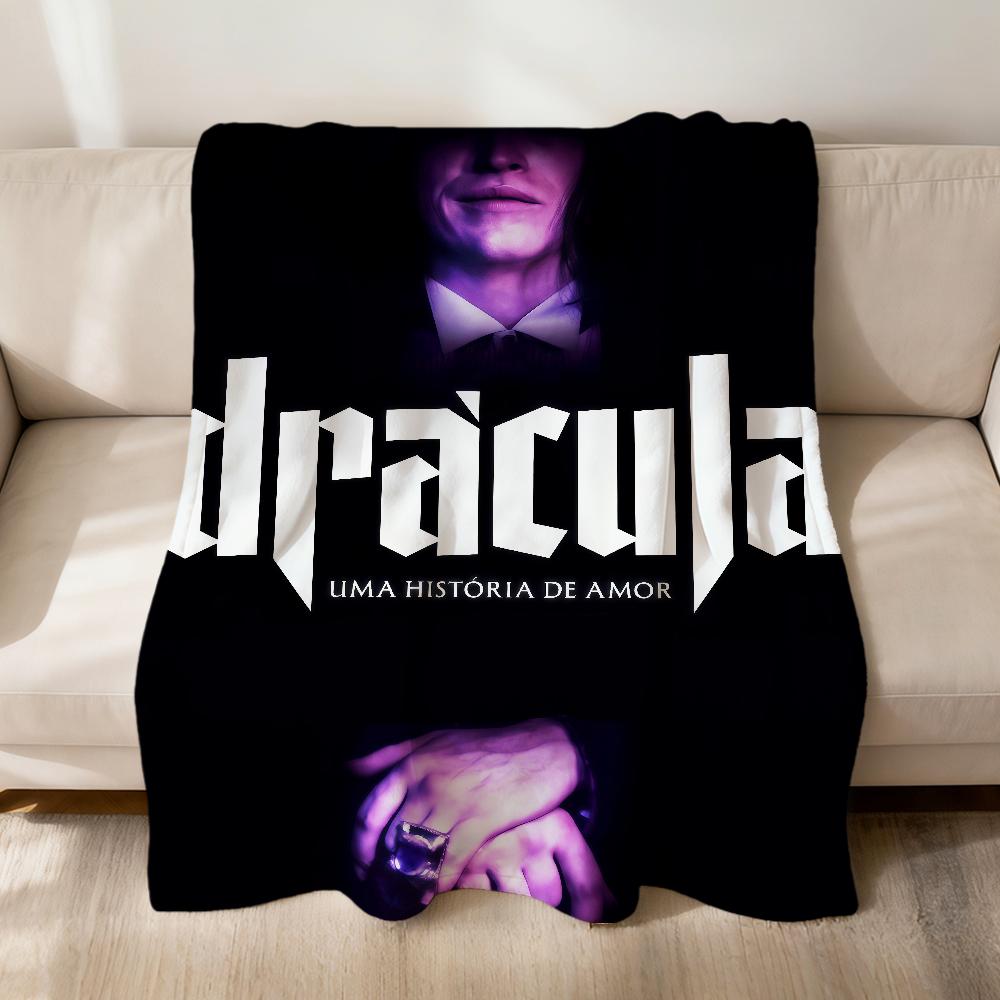 Horror Movie D-Dracula A Love Tale Flannel Soft Warm Plush Blanket For Sofa Living Room Pet Hogar Bedroom Gift Home Car Portable