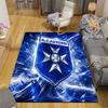 AJ Auxerre Flannel Pattern Square Carpet,Area Rug,Carpet Rug for Living Room Bedroom Sofa Playroom Decor,Non-slip Floor Mat