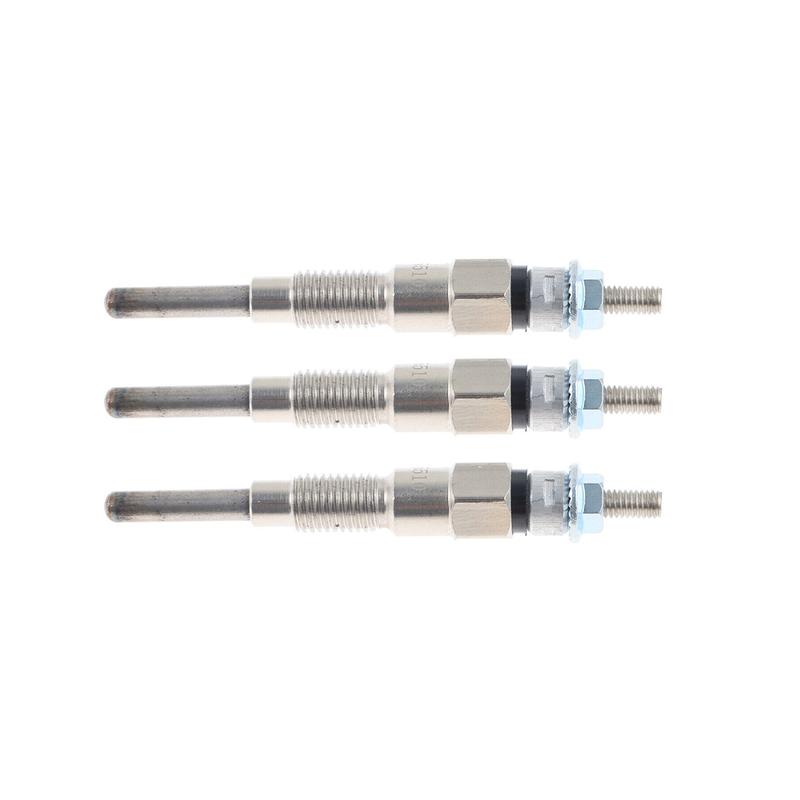 3PCS Engine Heater Glow Plugs 8Mm for Kubota Tractor B21 B1700D B1700E Part Number 16851-65512 16851-65510
