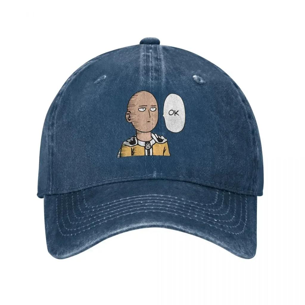 Unisex Cartoon Manga Single Hit Boy OK Cap Baseball Caps Vintage Wear Saitama Dad Hat Adjustable