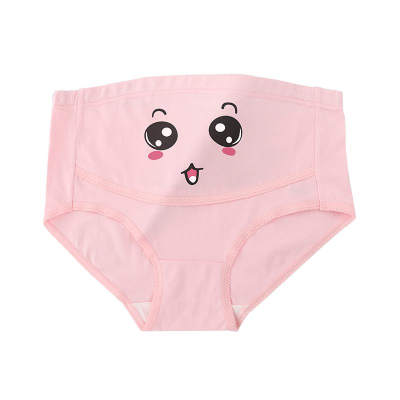 Adjustable High Waist Cotton Maternity Briefs - Late Pregnancy Belly Support, Plus Size Women's Underwear