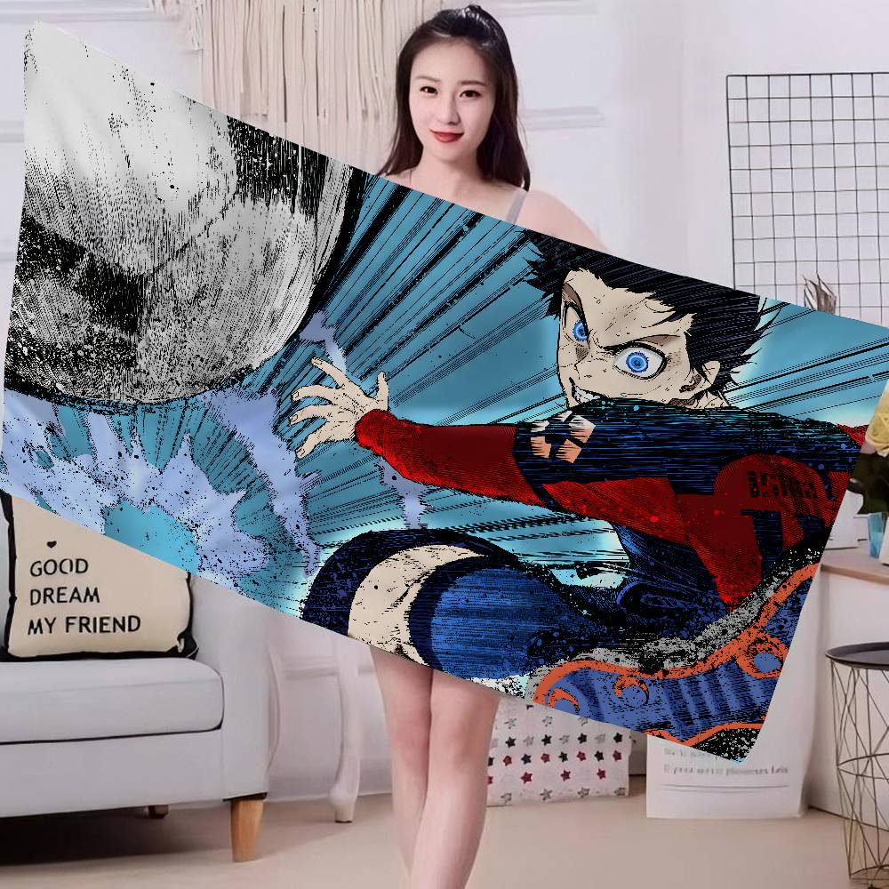 Hot Anime B-BLue L-Lock Microfiber Printed Beach Towel Mountain Climbing Yoga Beach Swimming Running Absorbent Soft Towel