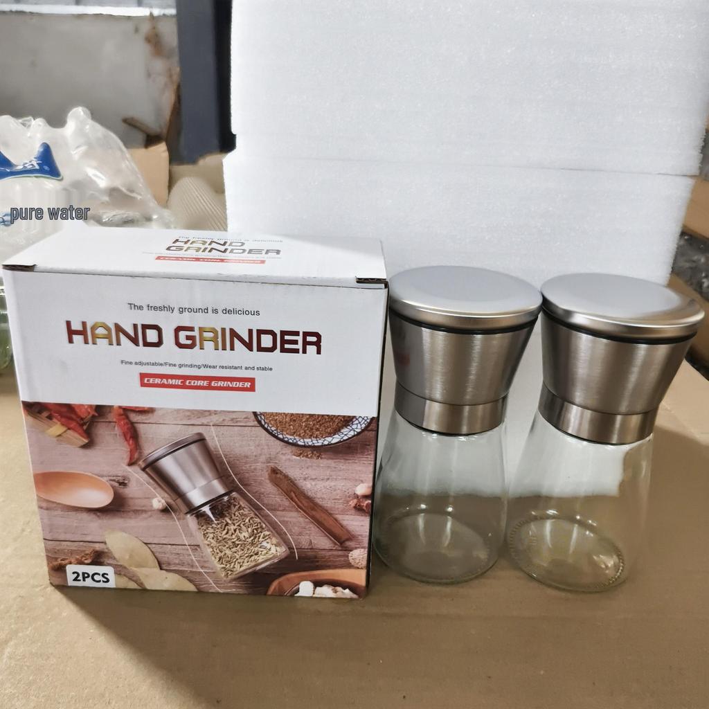 Manual Stainless Steel Salt and Pepper Grinder Set