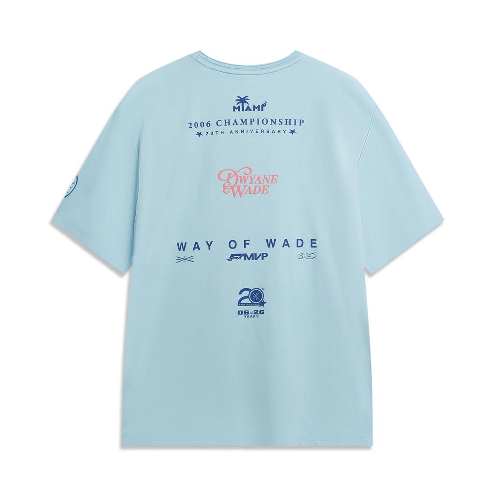 Li-Ning Wade Series Letter Loose Simple Short Sleeve T-Shirt Men Tops AHSW603-3