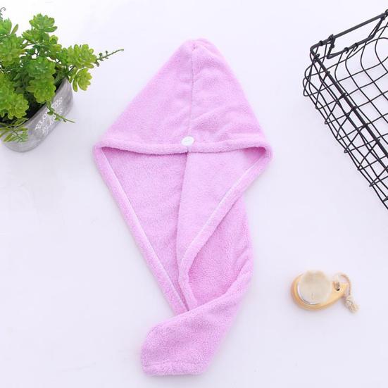 Convenient Shower Hat Lint Free Coral Fleece Quick Dry
