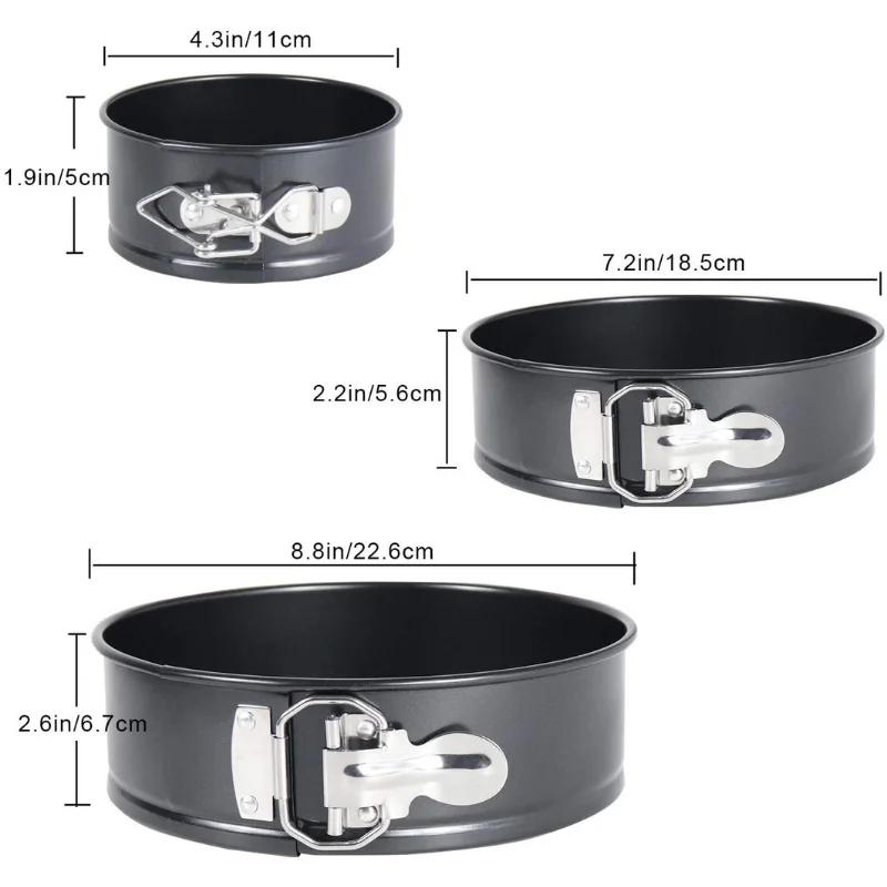 4/7/9 Inch Baking Cake Mold Tin Round Cake Baking Pan Nonstick Leakproof Cheesecake Removable Bottom for Kitchen Cake Tool