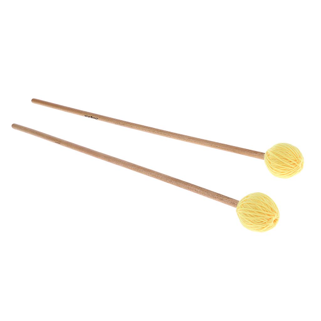 Buy 1 Pair Marimba Mallets with Wood Handle for Percussion Instrument