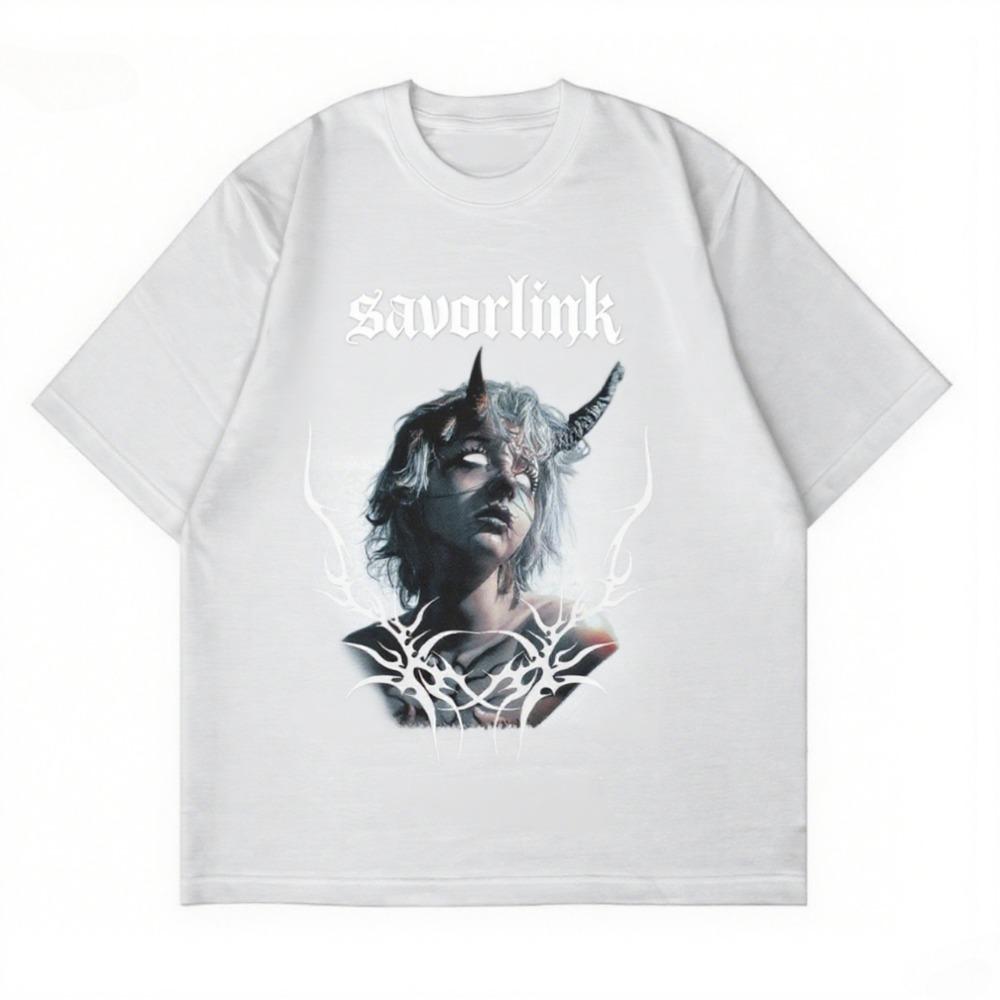 Leisure Street Daily Style Comfortable Short-sleeved and Couples High-quality Fashion Best-selling Light Cotton Printed T-shirts