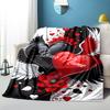 1PC Custom Name Love Wings Hearts Flannel blankets Patterns Throw Blanket All-Season Soft Gift for Couch, Bed, Camping gifts