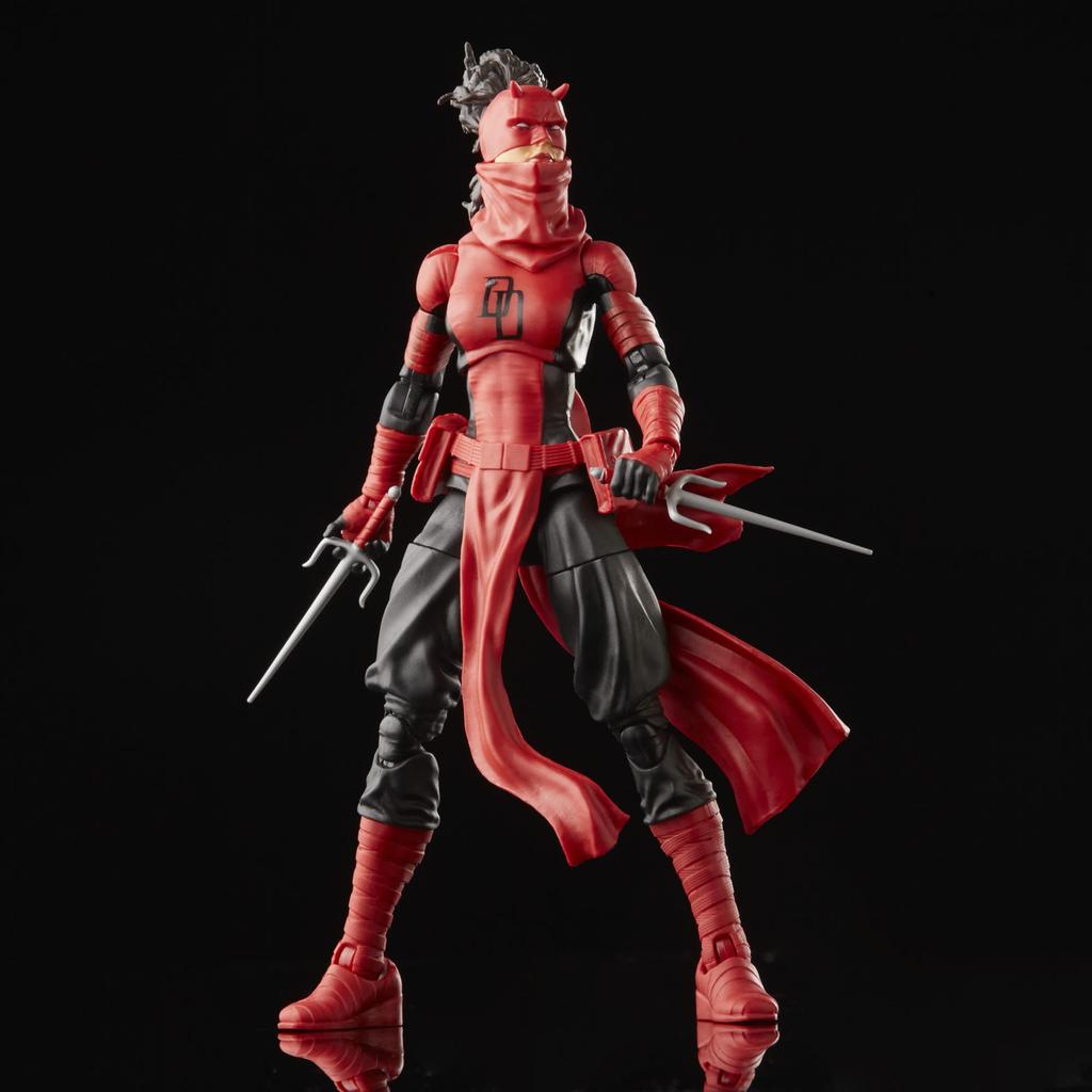 Hasbro (HASBRO) MARVEL Hasbro Marvel Legends Series Elektra Natchios Daredevil, 6-inch (15 Cm) Size Action Figure, 2 Accessories Included F6572