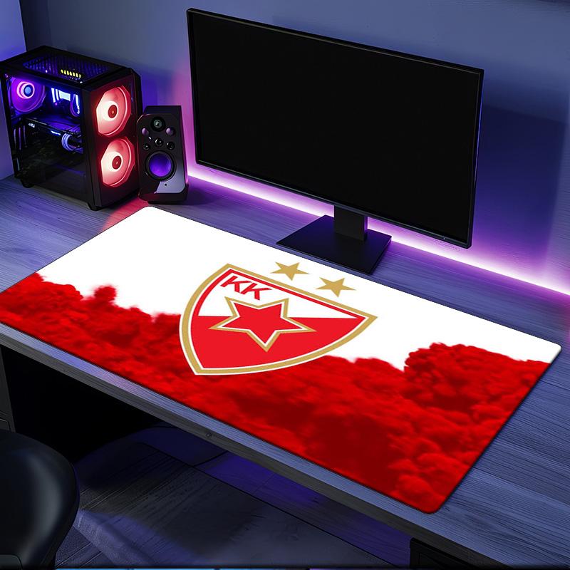 FK Crvena zvezda mouse pad, rubber base, esports desk mat, mouse pad for gamers and office use, gaming desk , easy to clean mat