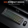DAREU EK60HE Gaming Keyboard with 0.01mm Rapid Trigger, 8000Hz Polling Rate, Hot-Swap Magnetic Switches, SOCD Compatible, Tenkeyless, 60% English